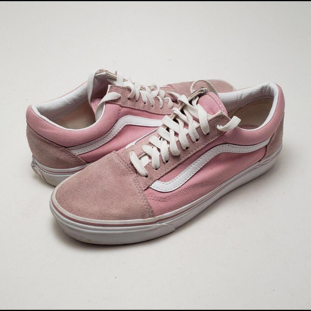Unisex Vans 500714 Old Skool Pale Pink Low Top Skate Sneakers Shoes Size 7.5M 9W